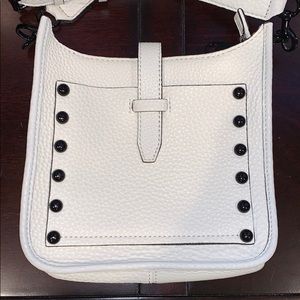 Rebecca Minkoff white bag w long adjustable strap